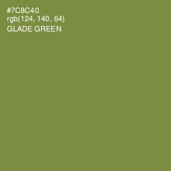 #7C8C40 - Glade Green Color Image