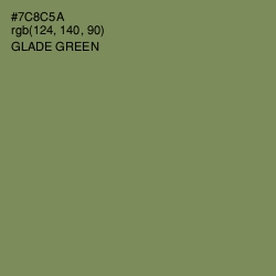 #7C8C5A - Glade Green Color Image