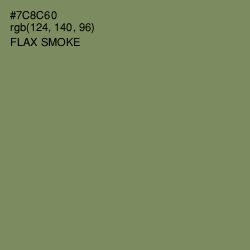 #7C8C60 - Flax Smoke Color Image