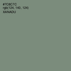 #7C8C7C - Xanadu Color Image