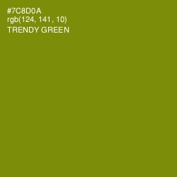 #7C8D0A - Trendy Green Color Image