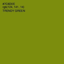 #7C8D0E - Trendy Green Color Image