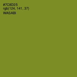 #7C8D25 - Wasabi Color Image