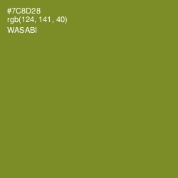 #7C8D28 - Wasabi Color Image