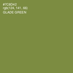 #7C8D42 - Glade Green Color Image