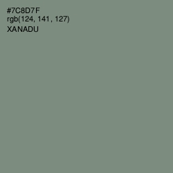 #7C8D7F - Xanadu Color Image