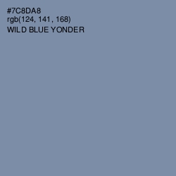 #7C8DA8 - Wild Blue Yonder Color Image