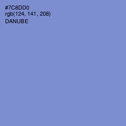 #7C8DD0 - Danube Color Image