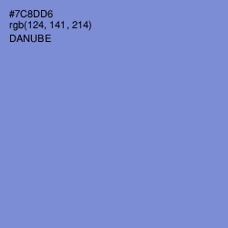 #7C8DD6 - Danube Color Image