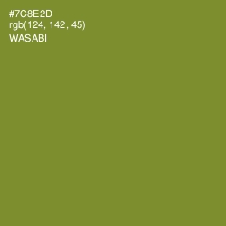 #7C8E2D - Wasabi Color Image