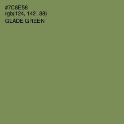 #7C8E58 - Glade Green Color Image