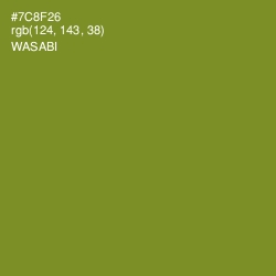 #7C8F26 - Wasabi Color Image