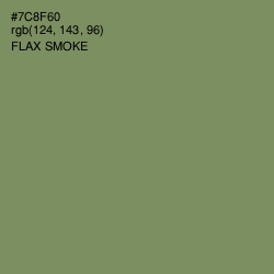 #7C8F60 - Flax Smoke Color Image