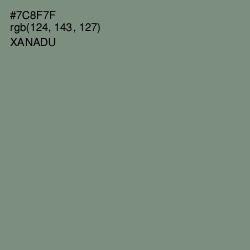 #7C8F7F - Xanadu Color Image