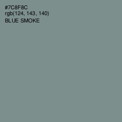 #7C8F8C - Blue Smoke Color Image