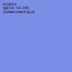 #7C8FE4 - Cornflower Blue Color Image