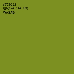 #7C9021 - Wasabi Color Image