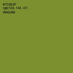 #7C902F - Wasabi Color Image
