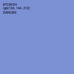 #7C90D4 - Danube Color Image