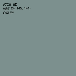 #7C918D - Oxley Color Image