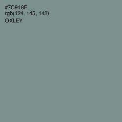 #7C918E - Oxley Color Image