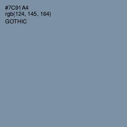 #7C91A4 - Gothic Color Image
