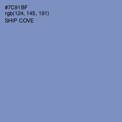 #7C91BF - Ship Cove Color Image