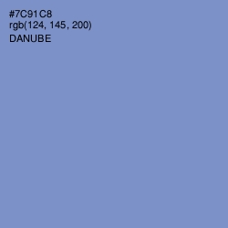 #7C91C8 - Danube Color Image