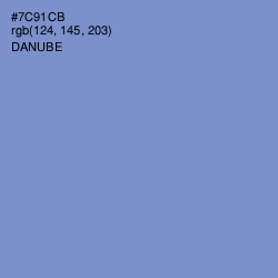 #7C91CB - Danube Color Image
