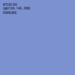#7C91D0 - Danube Color Image