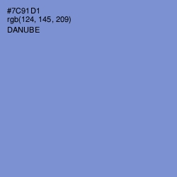 #7C91D1 - Danube Color Image