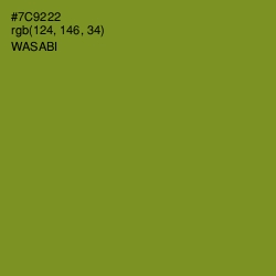 #7C9222 - Wasabi Color Image