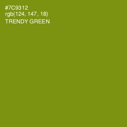 #7C9312 - Trendy Green Color Image