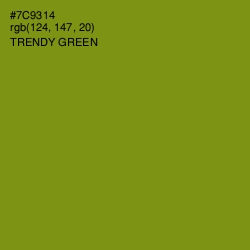 #7C9314 - Trendy Green Color Image