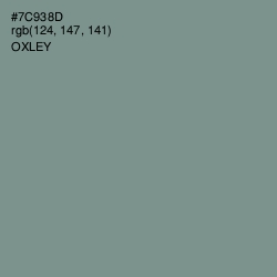#7C938D - Oxley Color Image