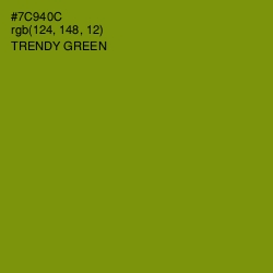 #7C940C - Trendy Green Color Image