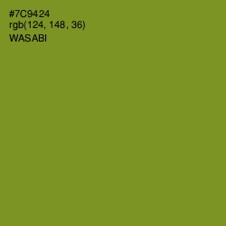 #7C9424 - Wasabi Color Image
