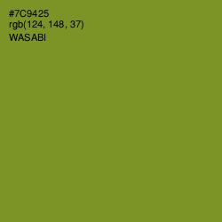 #7C9425 - Wasabi Color Image