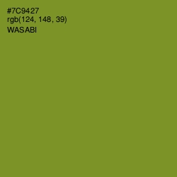 #7C9427 - Wasabi Color Image