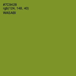 #7C9428 - Wasabi Color Image