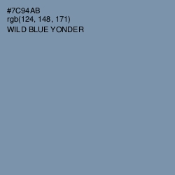 #7C94AB - Wild Blue Yonder Color Image