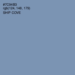 #7C94B3 - Ship Cove Color Image
