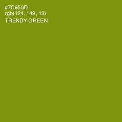 #7C950D - Trendy Green Color Image