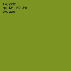 #7C9522 - Wasabi Color Image