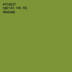 #7C9537 - Wasabi Color Image