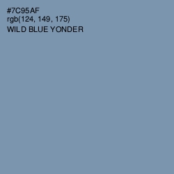 #7C95AF - Wild Blue Yonder Color Image