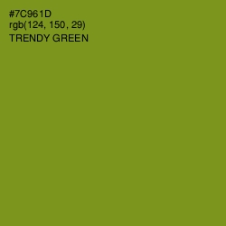 #7C961D - Trendy Green Color Image