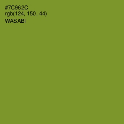 #7C962C - Wasabi Color Image