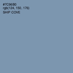 #7C96B0 - Ship Cove Color Image