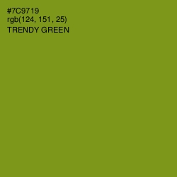 #7C9719 - Trendy Green Color Image